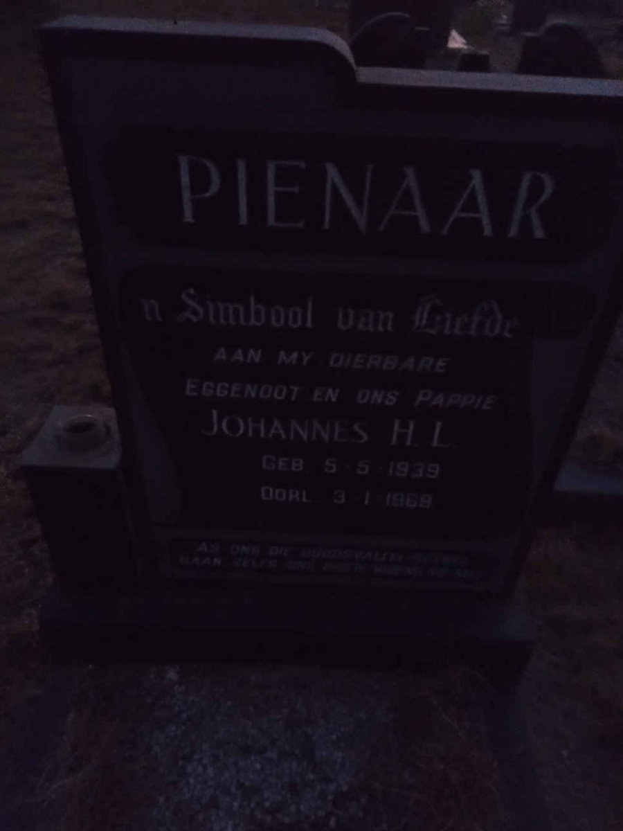 PIENAAR Johannes H.L. 1939-1969