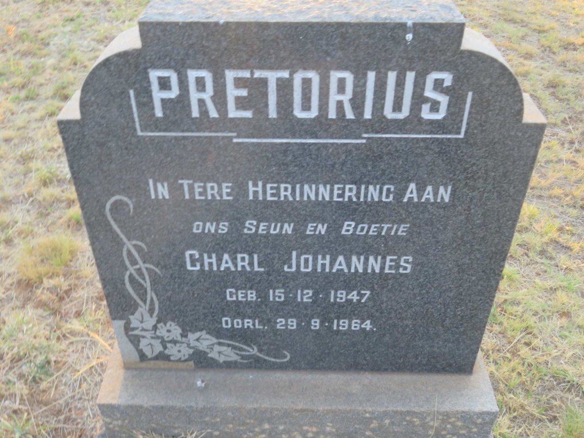 PRETORIUS Charl Johannes 1947-1964