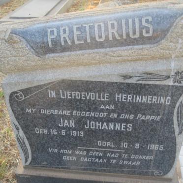 PRETORIUS Jan Johannes 1913-1965