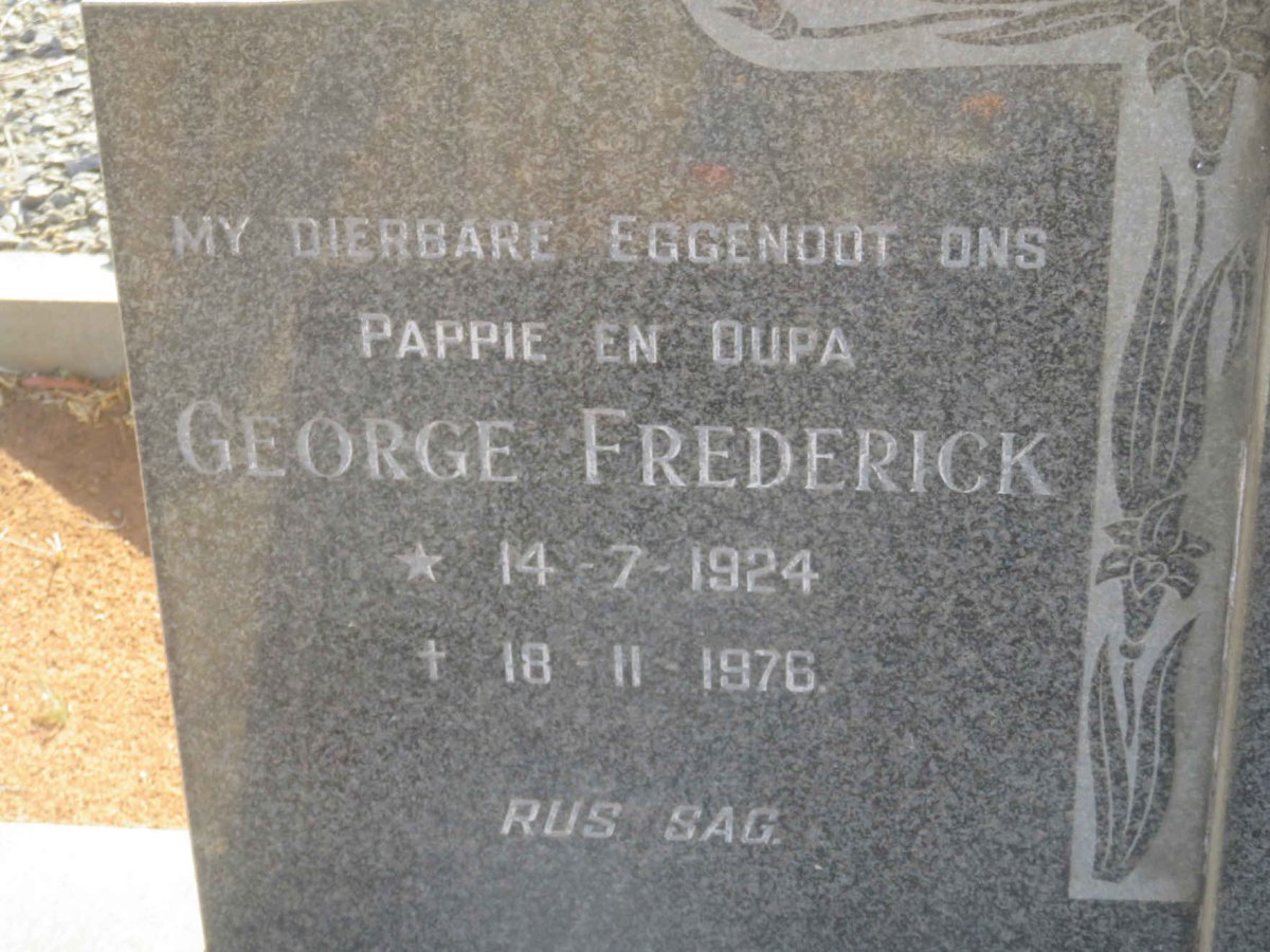 PEENS George Frederick 1924-1976 &amp; Naomi 1928-1991