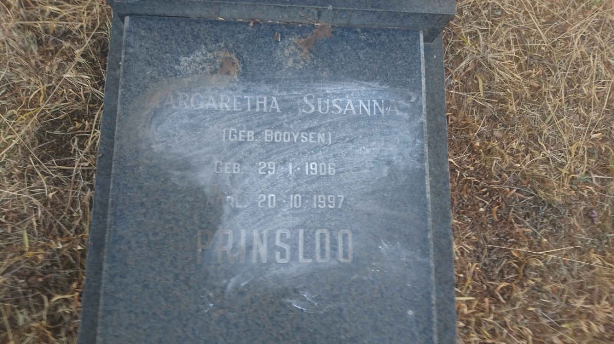PRINSLOO Gert Hendrik 1908-1967 &amp; Margaretha Susanna BOOYSEN 1906-1997