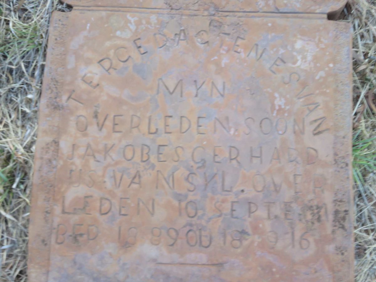 SYL Jakobes Gerhardus, van -1889