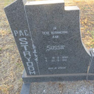 STRYDOM P.A.C. Sussie 1890-1981