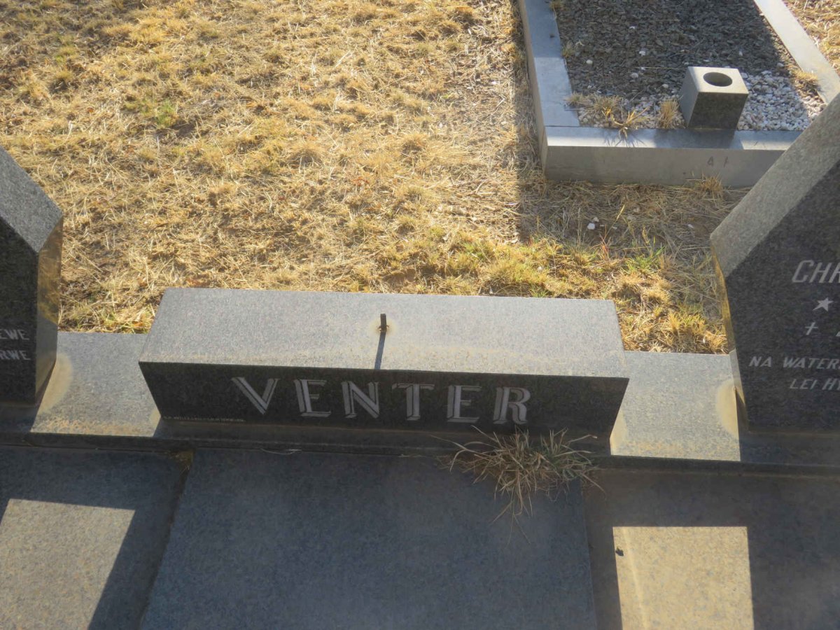 VENTER Albertus Phillipus Jacobus 1906-1981 &amp; Jacomina Hendrina Christina S. 1913-1996