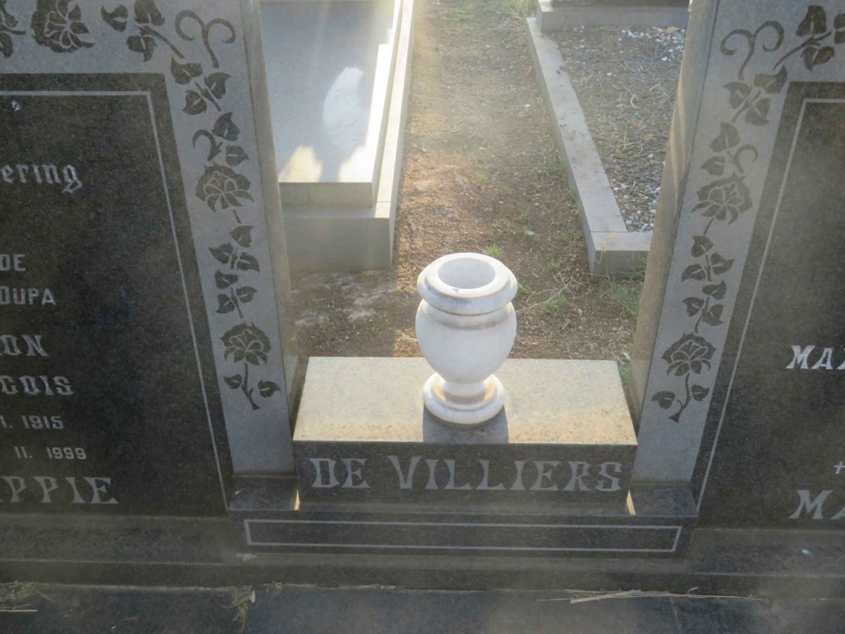 VILLIERS Gideon Francois, de 1915-1999 &amp; Maria ELizabeth Cornelia 1910-1983