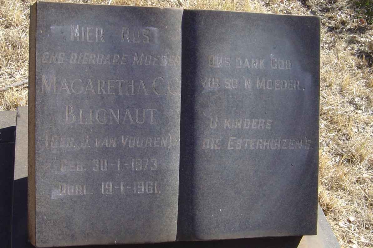 BLIGNAUT Magaretha C.C. nee J.Van VUUREN 1873-1961