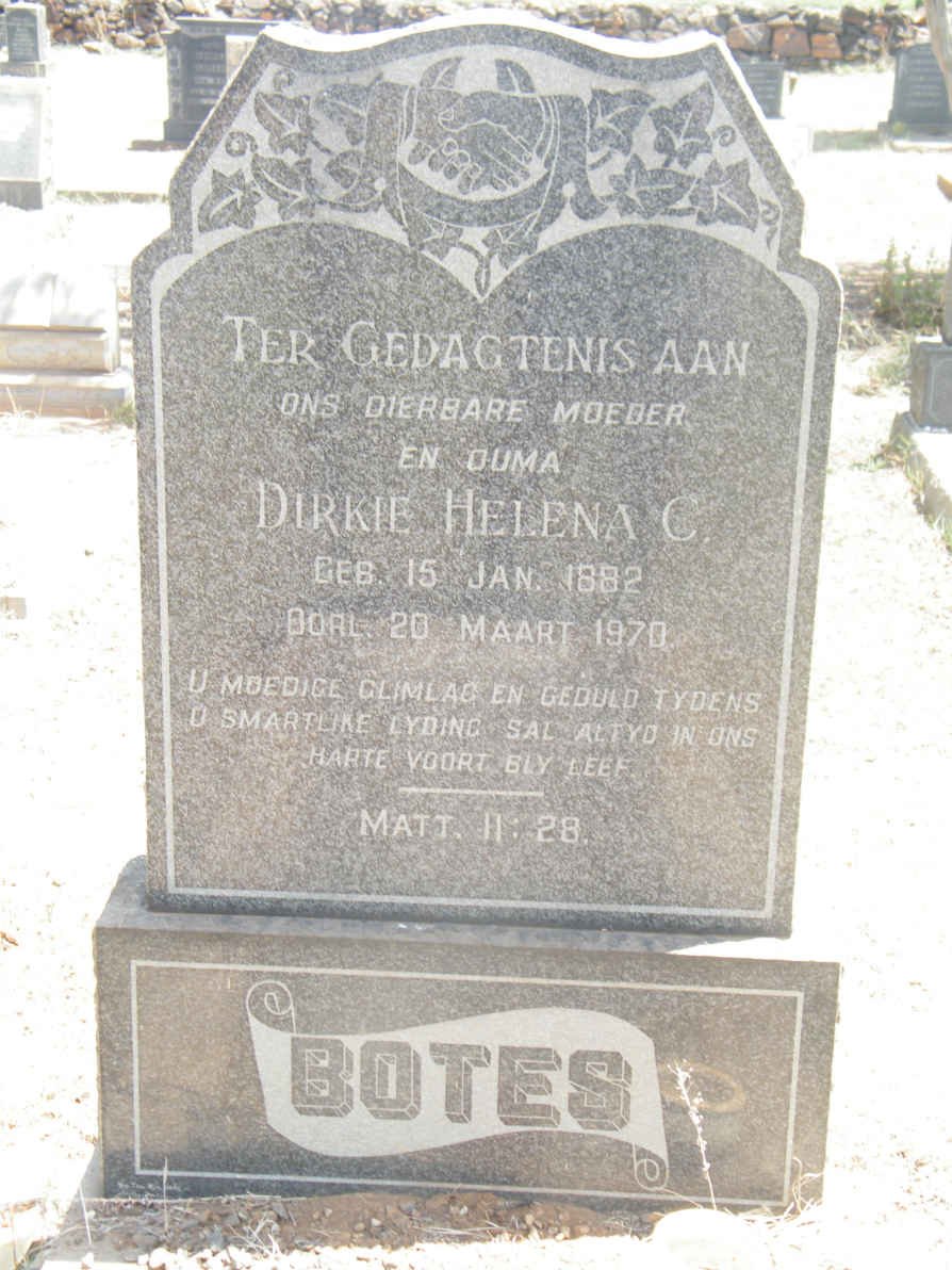 BOTES Dirkie Helena C. 1882-1970