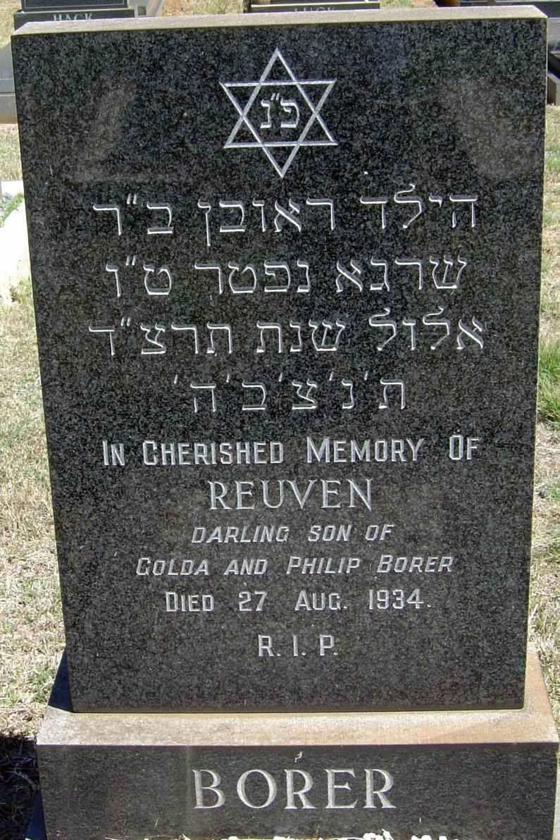 BORER Reuven -1934