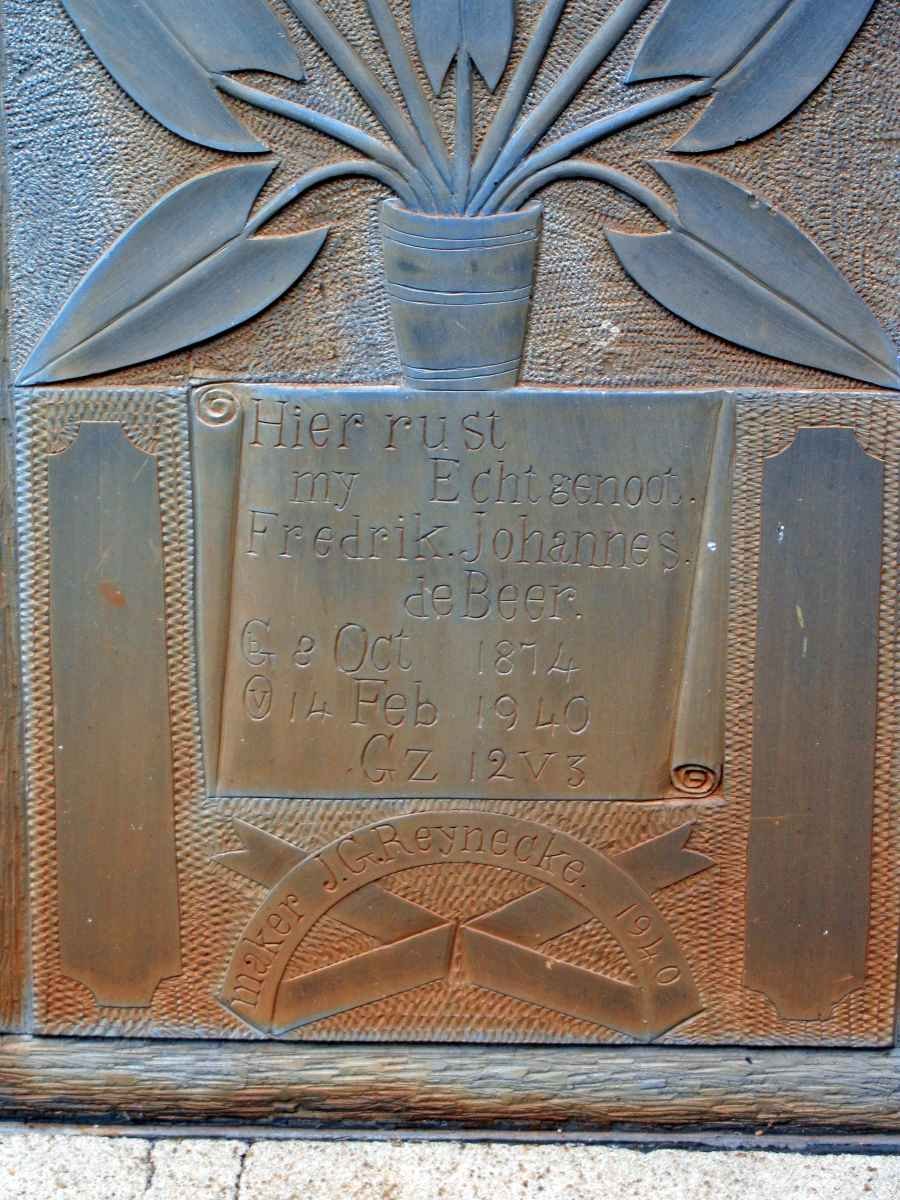 BEER Fredrik Johannes, de 1874-1940