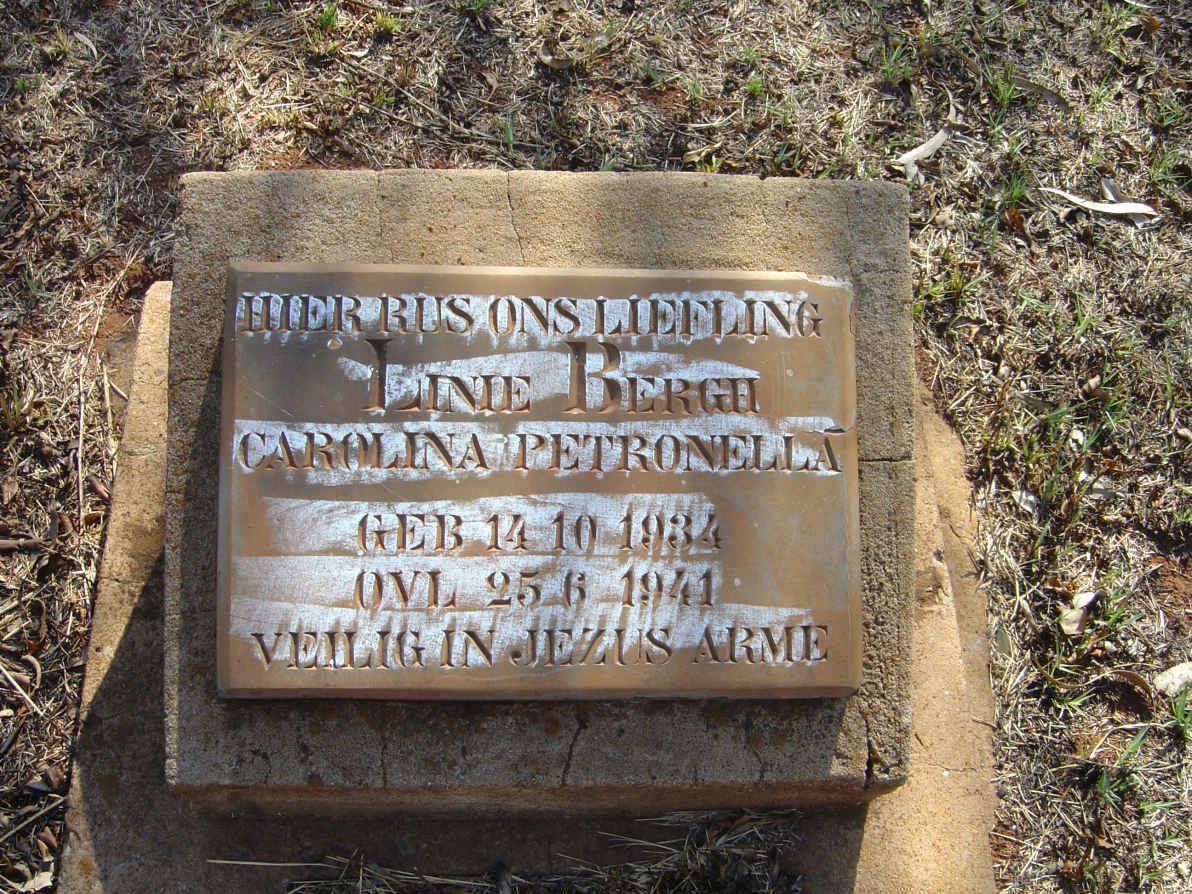 BERGH Carolina Petronella 1934-1941