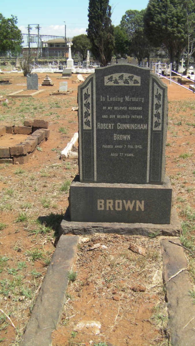 BROWN Robert Cunningham -1943