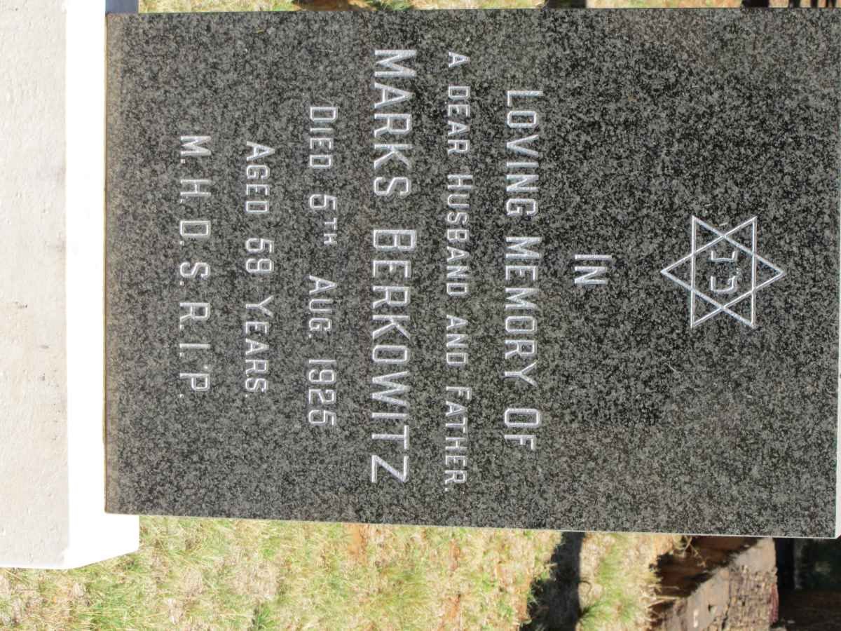 BERKOWITZ Marks -1925