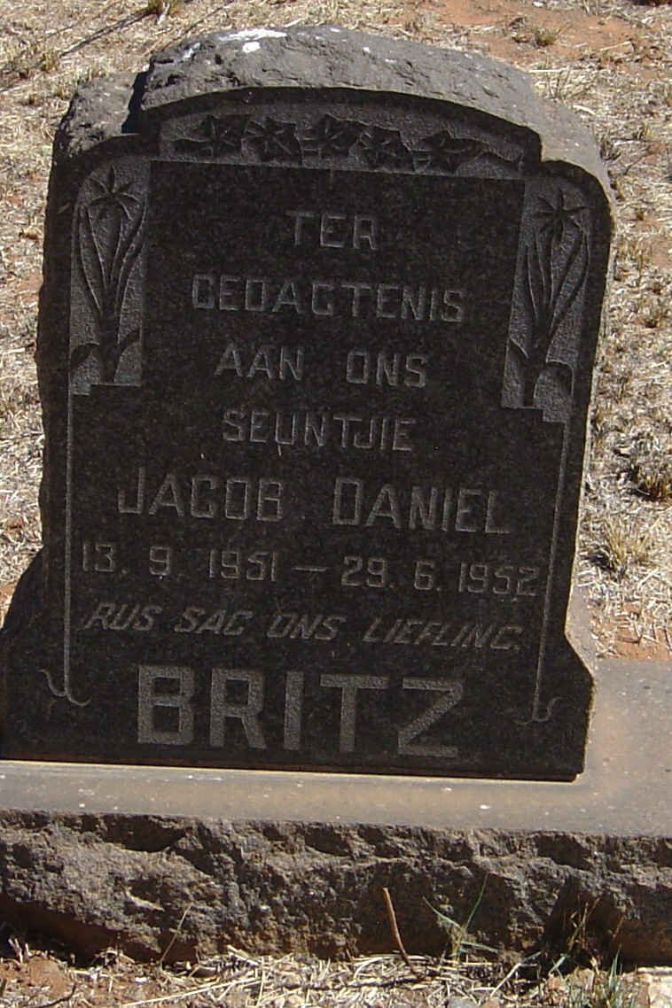 BRITZ Jacob Daniel 1951-1952