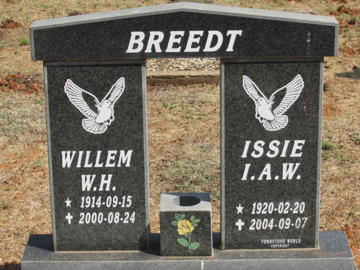 BREEDT W.H. 1914-2000 &amp; I.A.W. 1920-2004