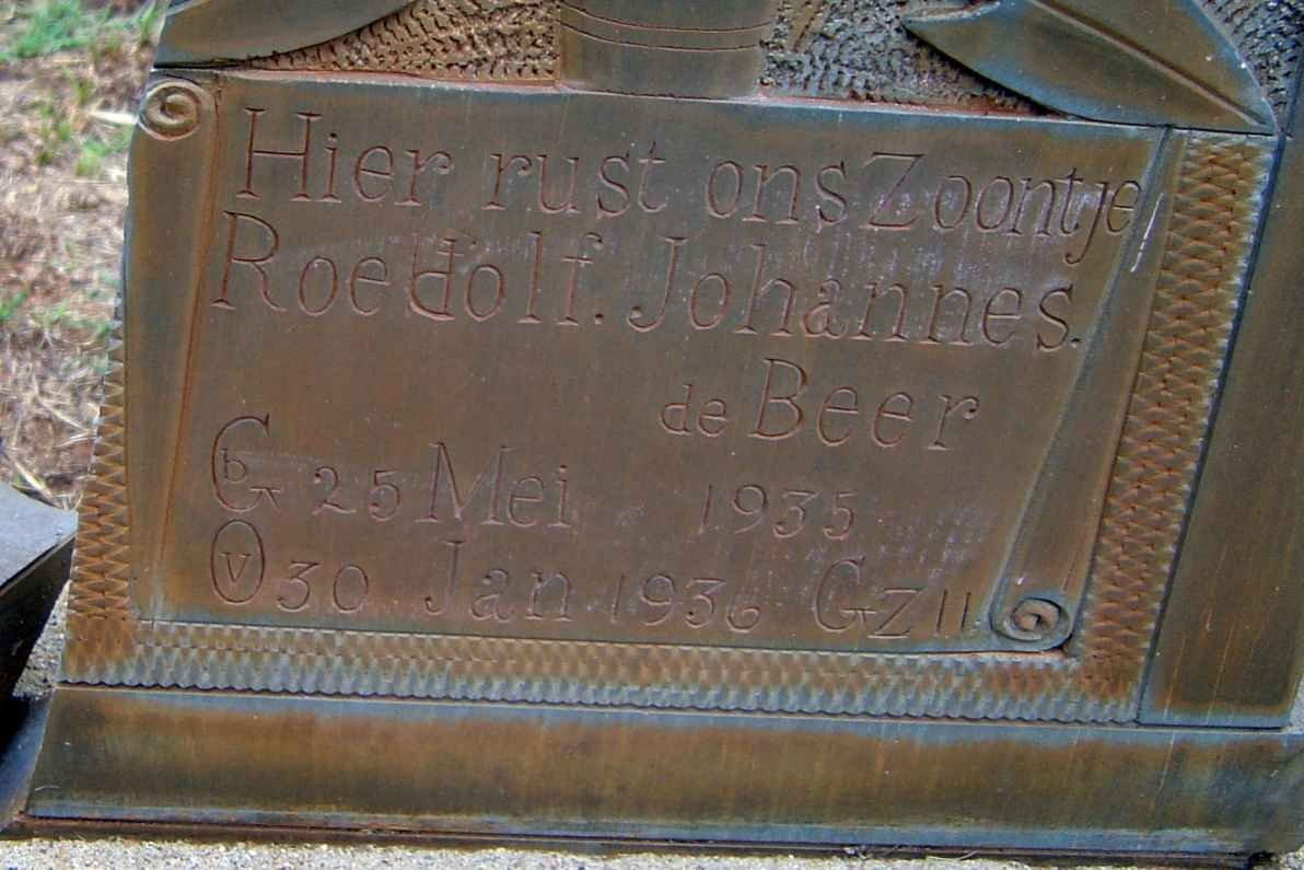 BEER Roedolf Johannes, de 1935-1936