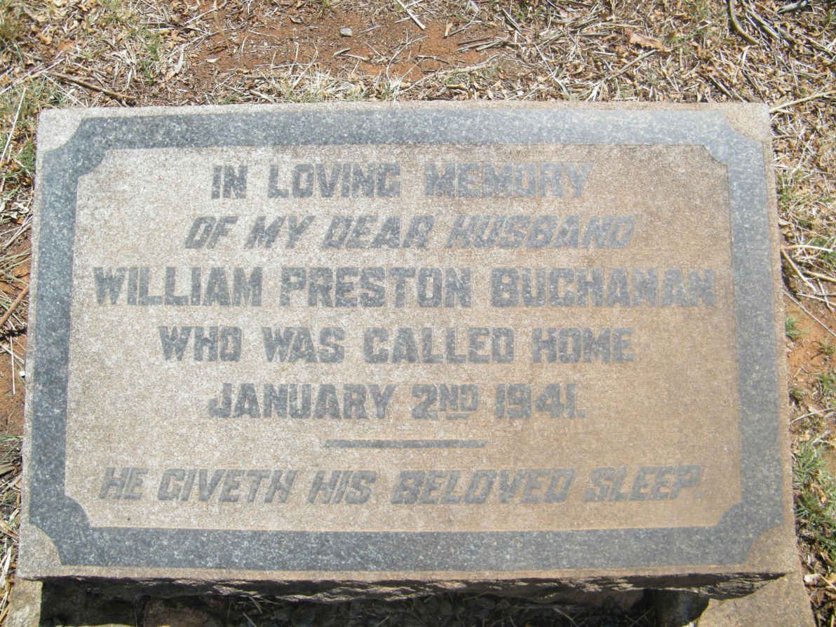 BUCHANAN William Preston -1941