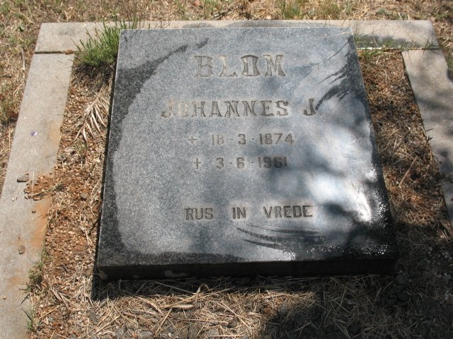 BLOM Johannes J. 1874-1961