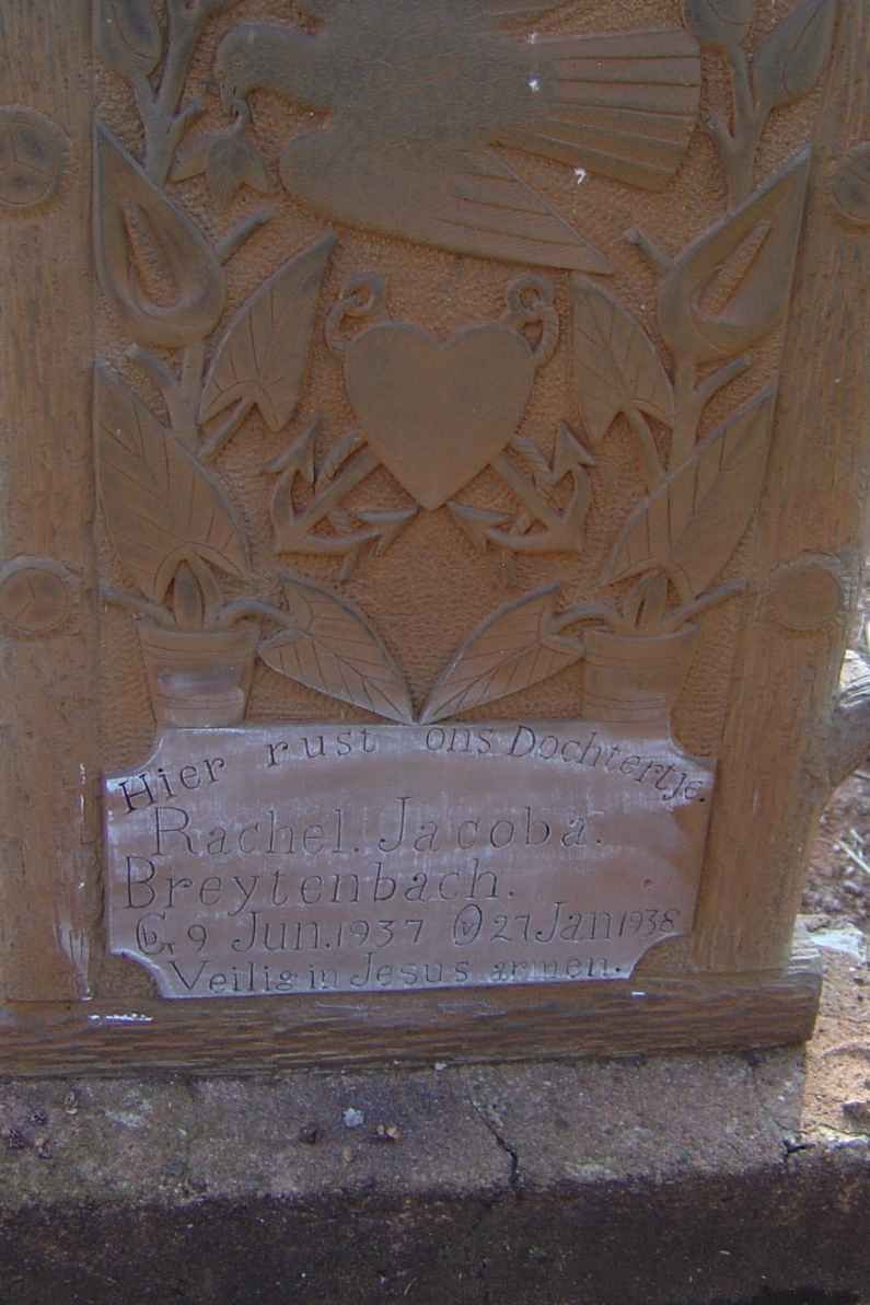 BREYTENBACH Rachel Jacoba 1937-1938