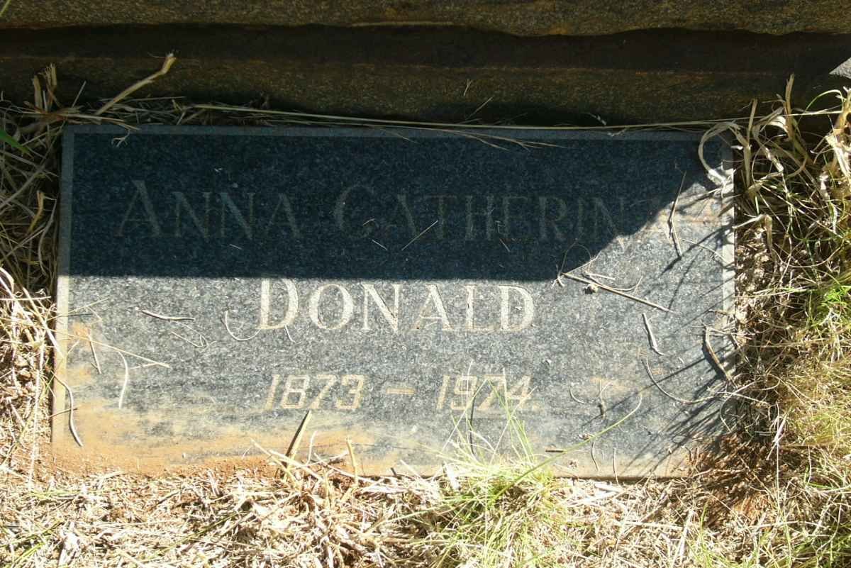 DONALD Anna Catherine 1873-1974