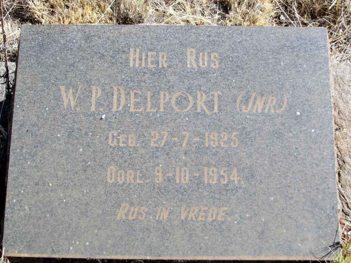 DELPORT W.P. 1925-1954
