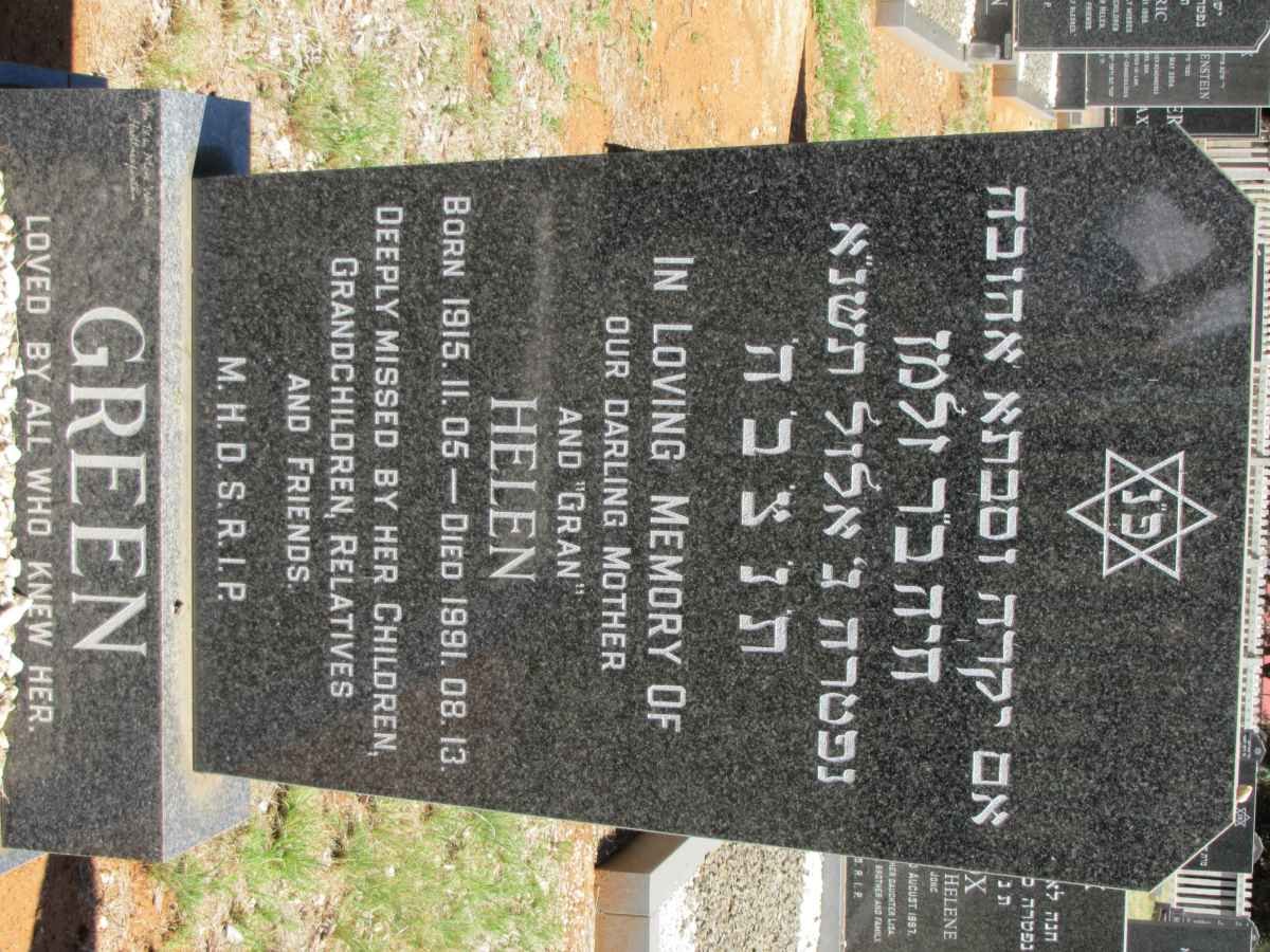 GREEN Helen 1915-1991