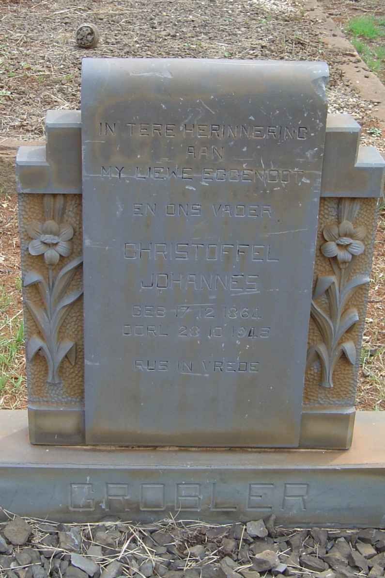 GROBLER Christoffel Johannes 1864-1945