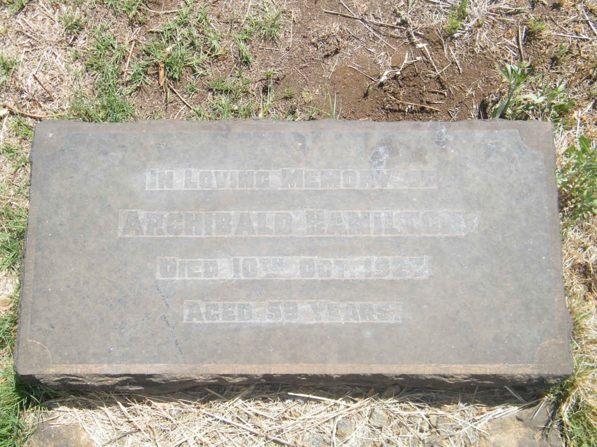HAMILTON Archibald -1927