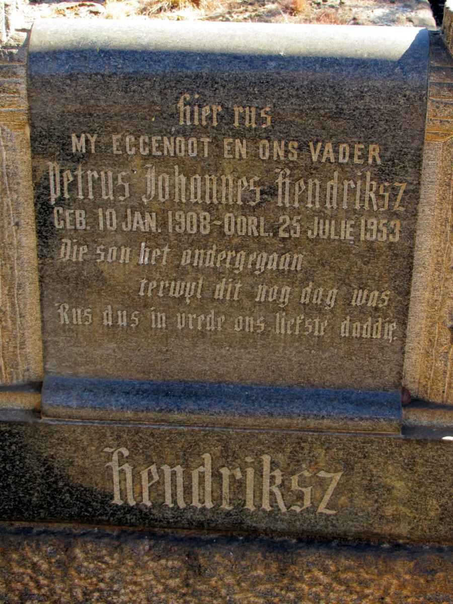 HENDRIKSZ Petrus Johannes 1908-1953