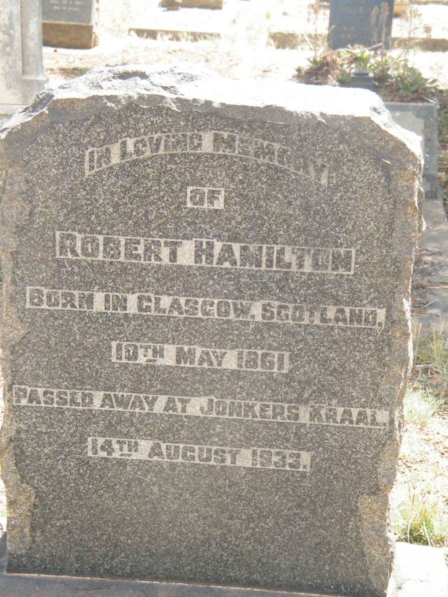 HAMILTON Robert 1861-1933