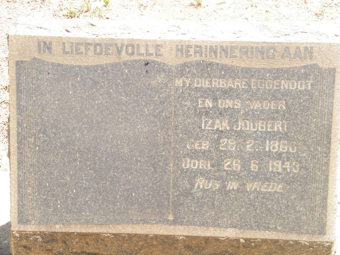 JOUBERT Izak 1860-1943