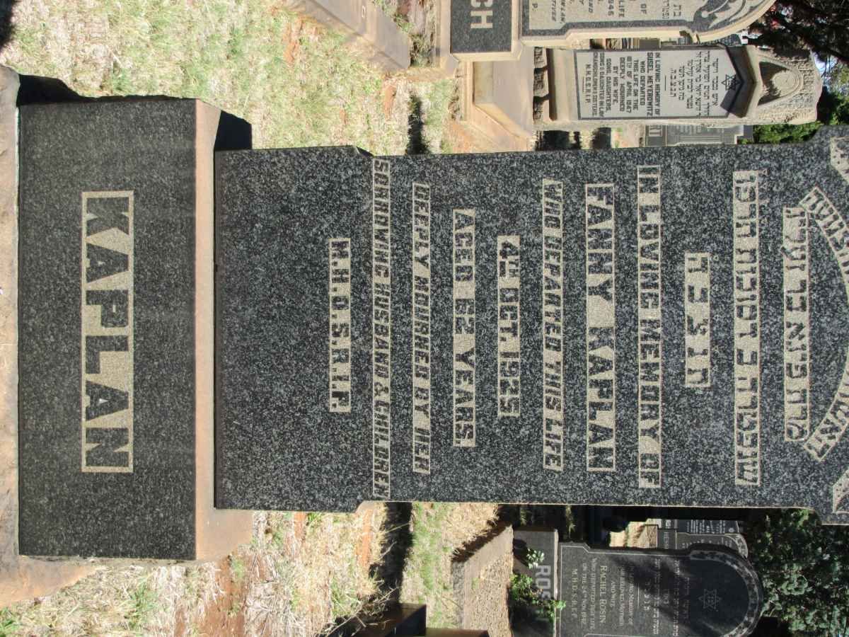 KAPLAN Fanny -1925