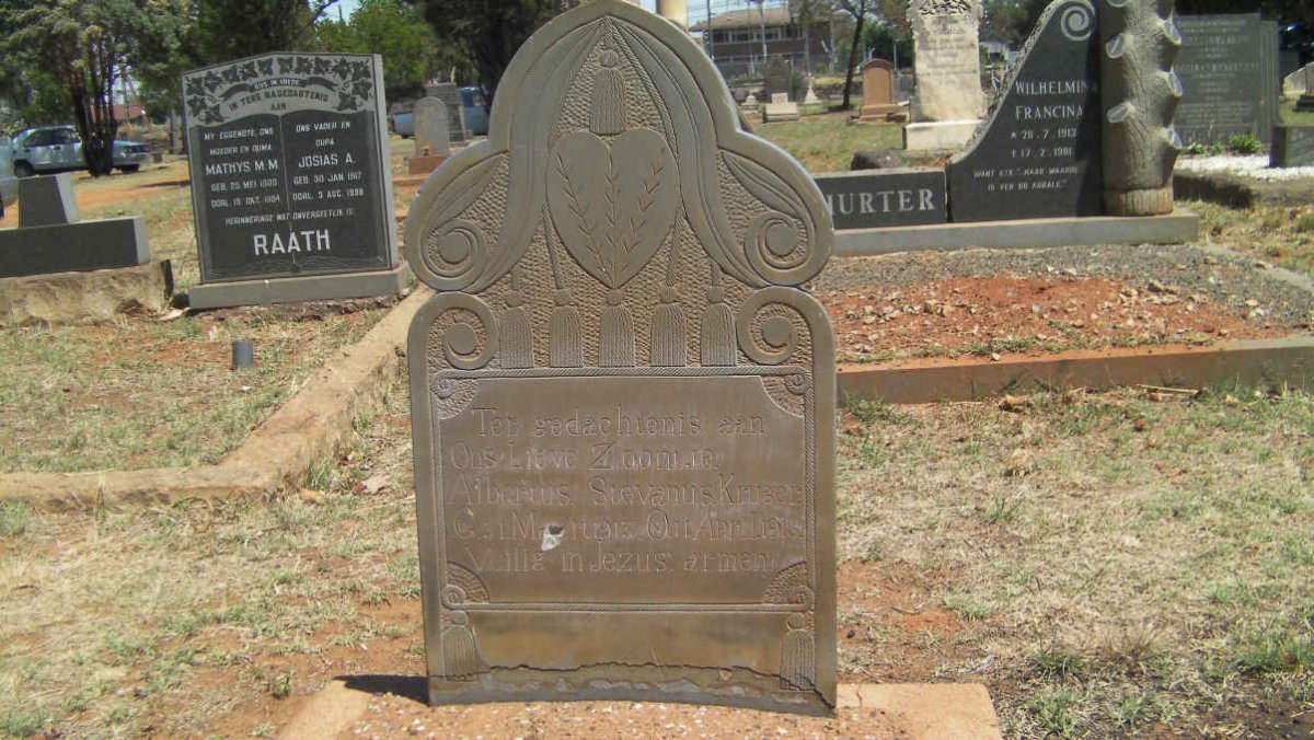 KRUGER Albertus Stevanus 1913-1916