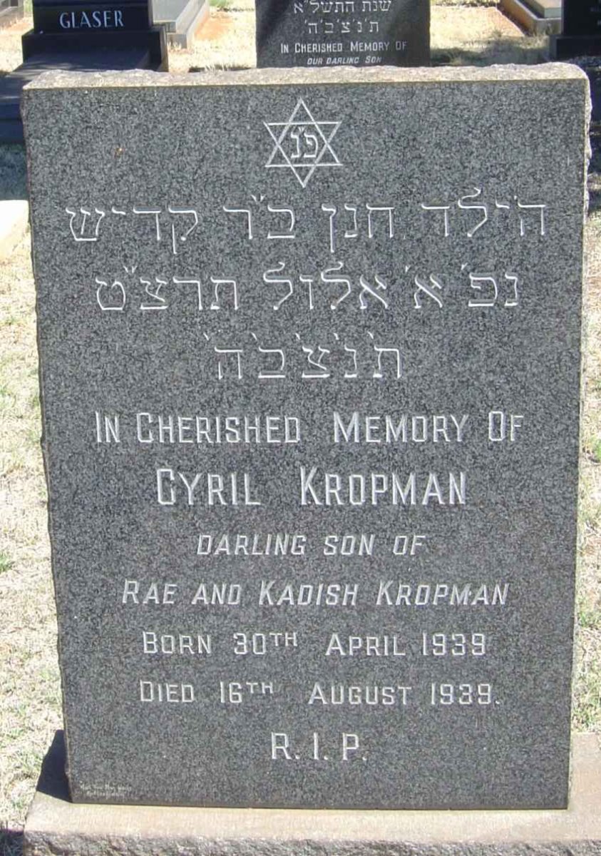 KROPMAN Cyril 1939-1939