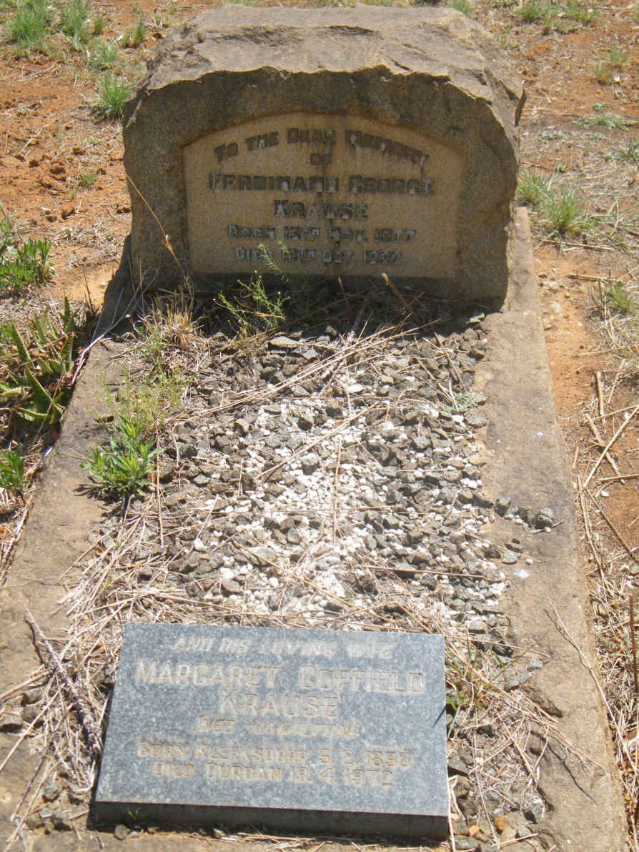 KRAUSE Ferdinand George 1877-1932 &amp; Margaret Coffield HAMILTON 1890-1972