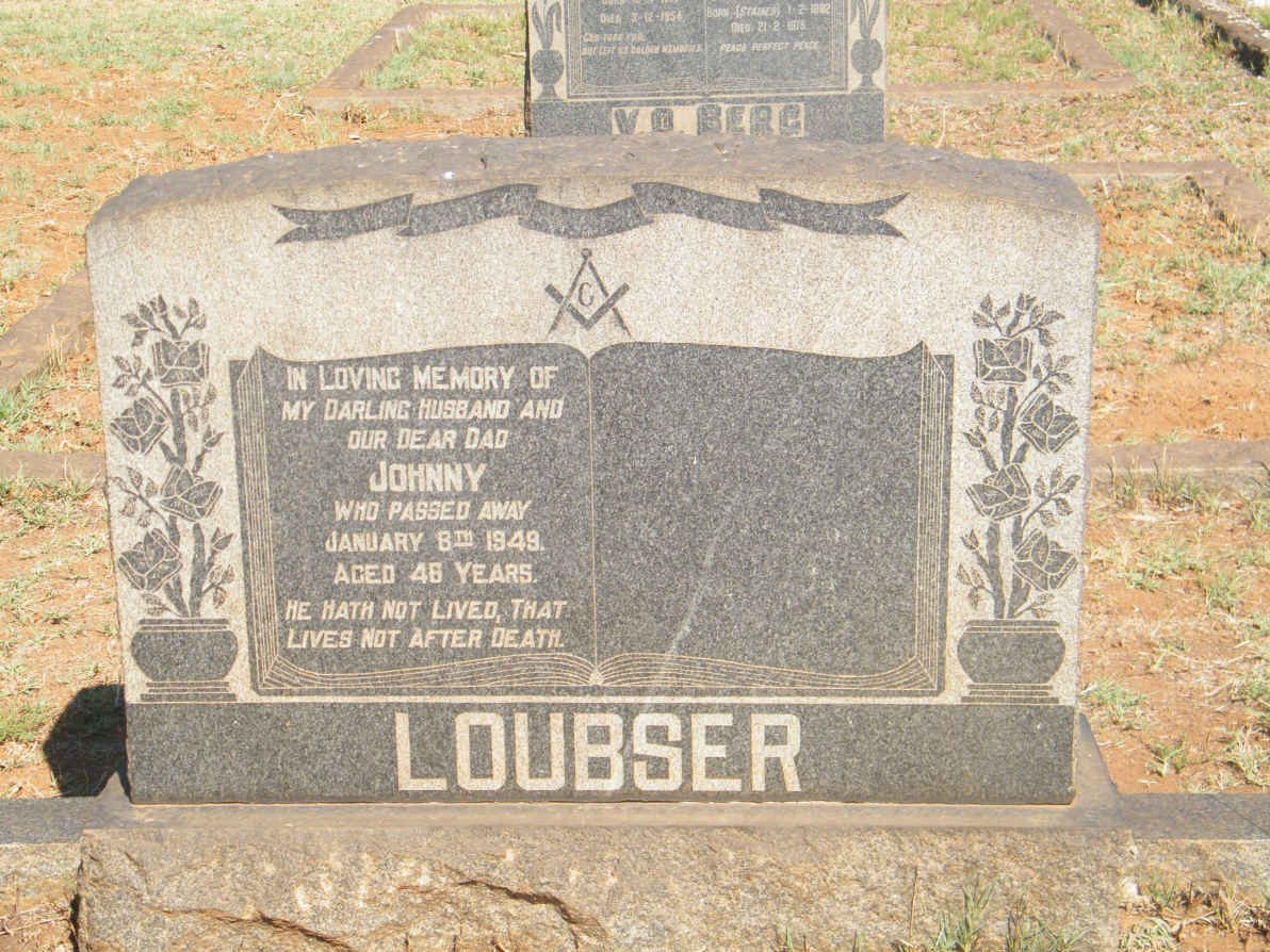 LOUBSER Johnny -1949