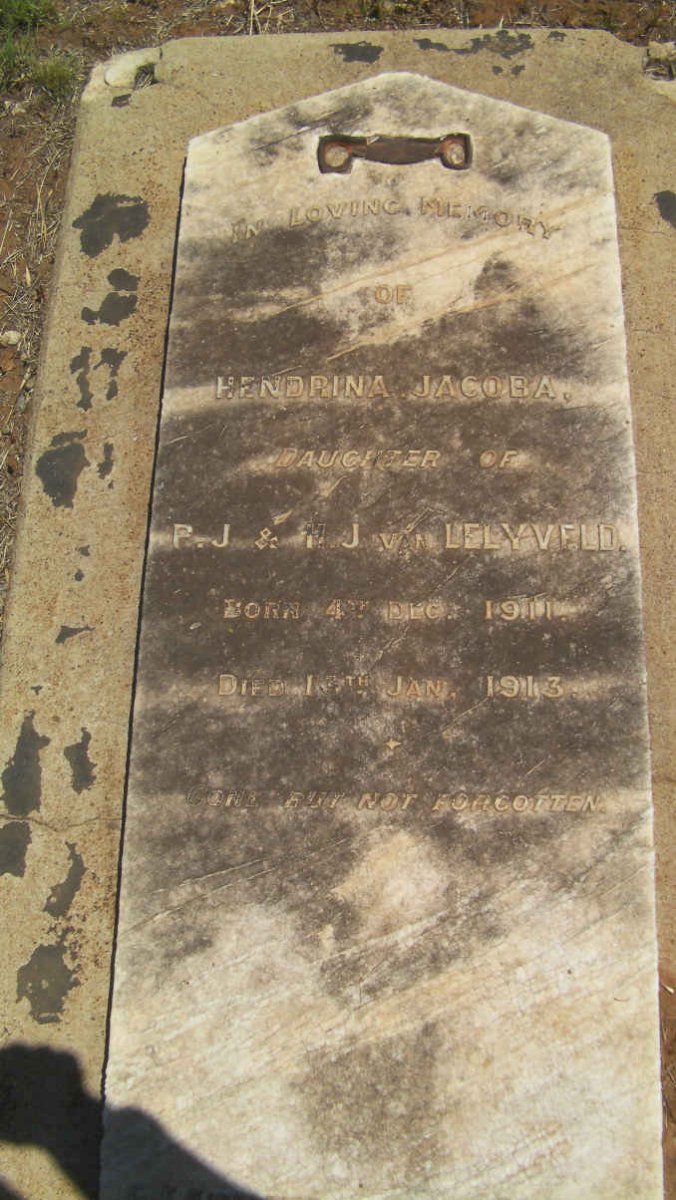 LELYVELD Hendrina Jacoba, van 1911-1913