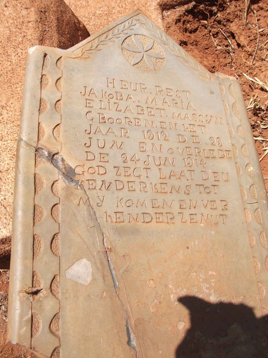 MASSYN Jakoba Maria Elizabet 1912-1914