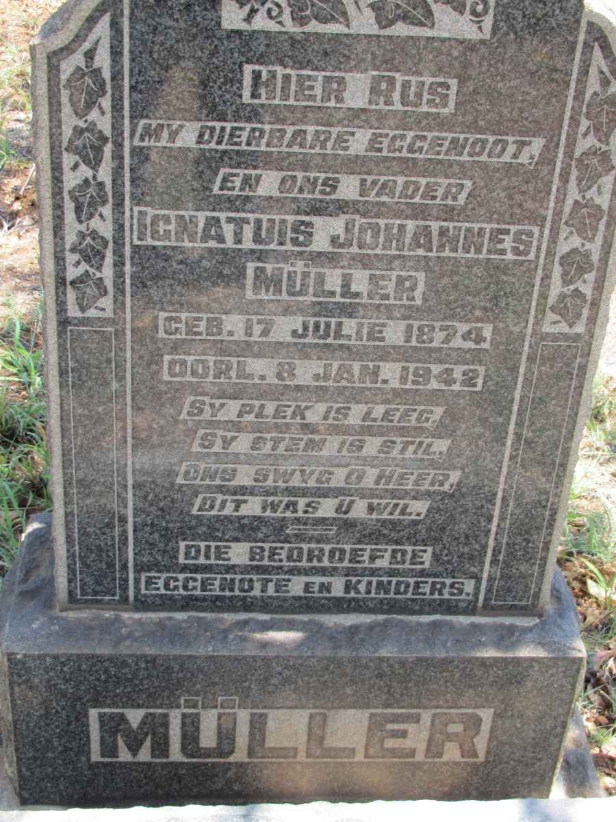 MÜLLER Ignatuis Johannes 1874-1942