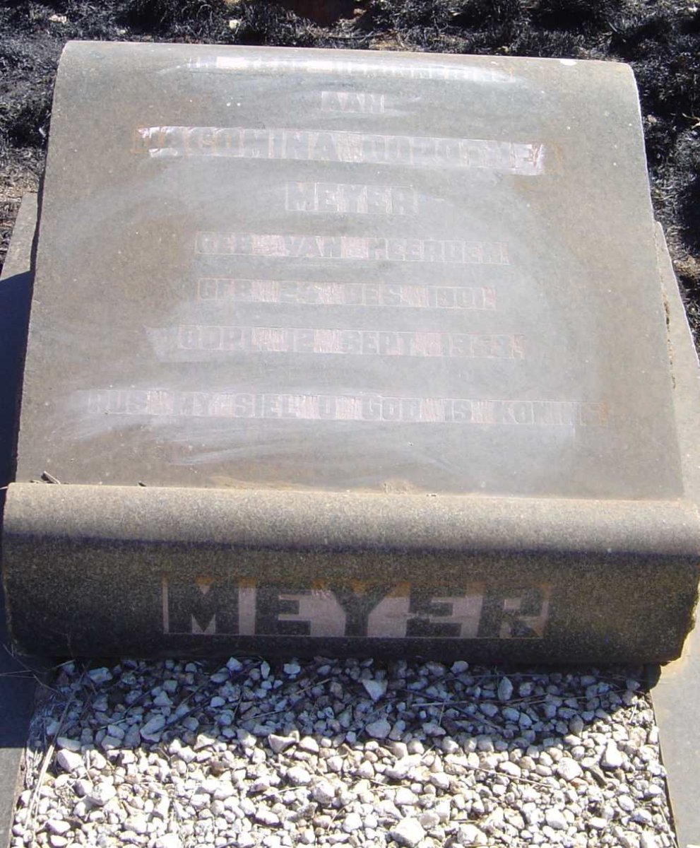 MEYER Jacomina Dorothea nee VAN HEERDEN 1901-1953