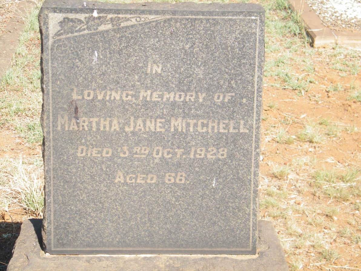 MITCHELL Martha Jane -1928