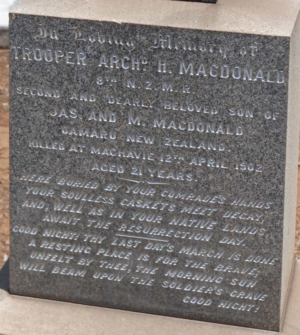 MACDONALD Archd. H. -1902
