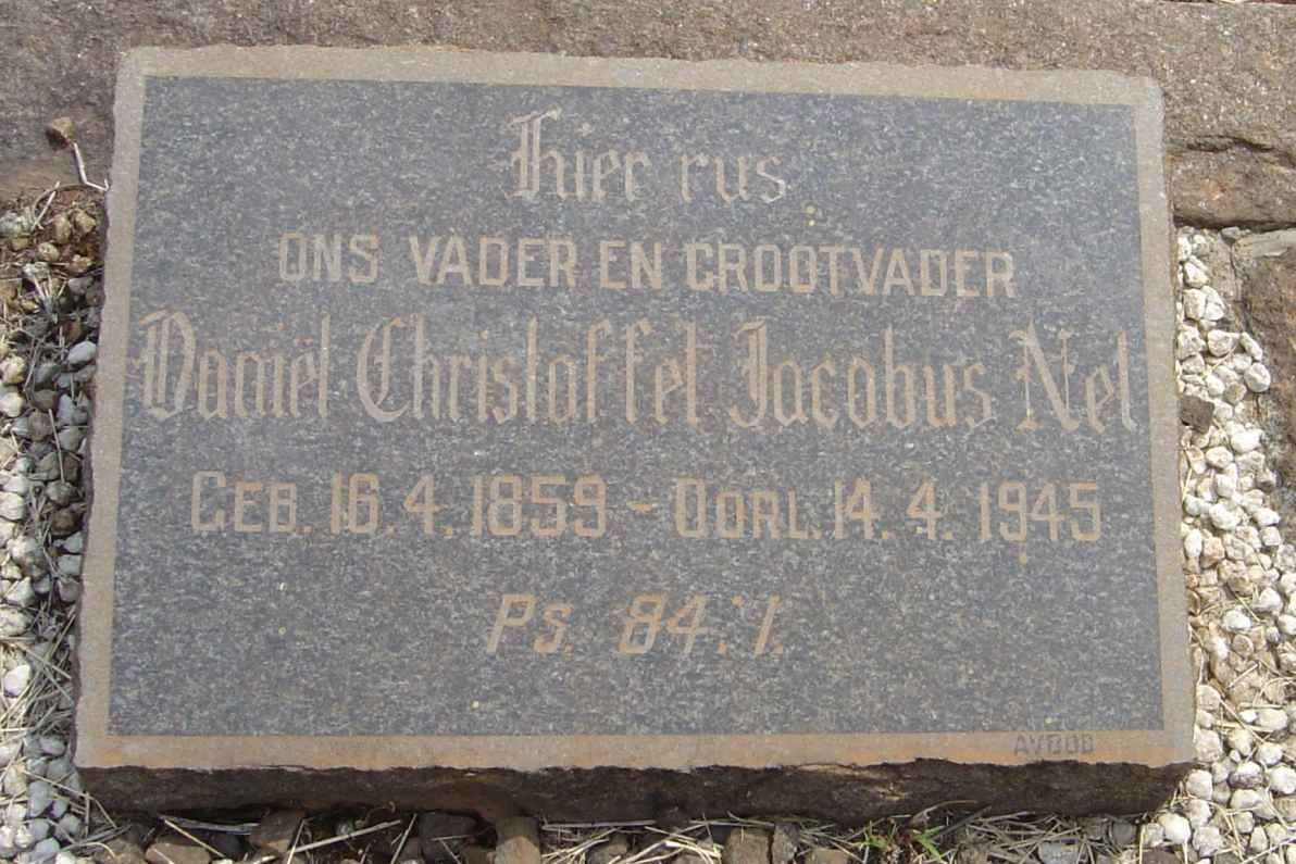 NEL Daniël Christoffel Jacobus 1859-1945