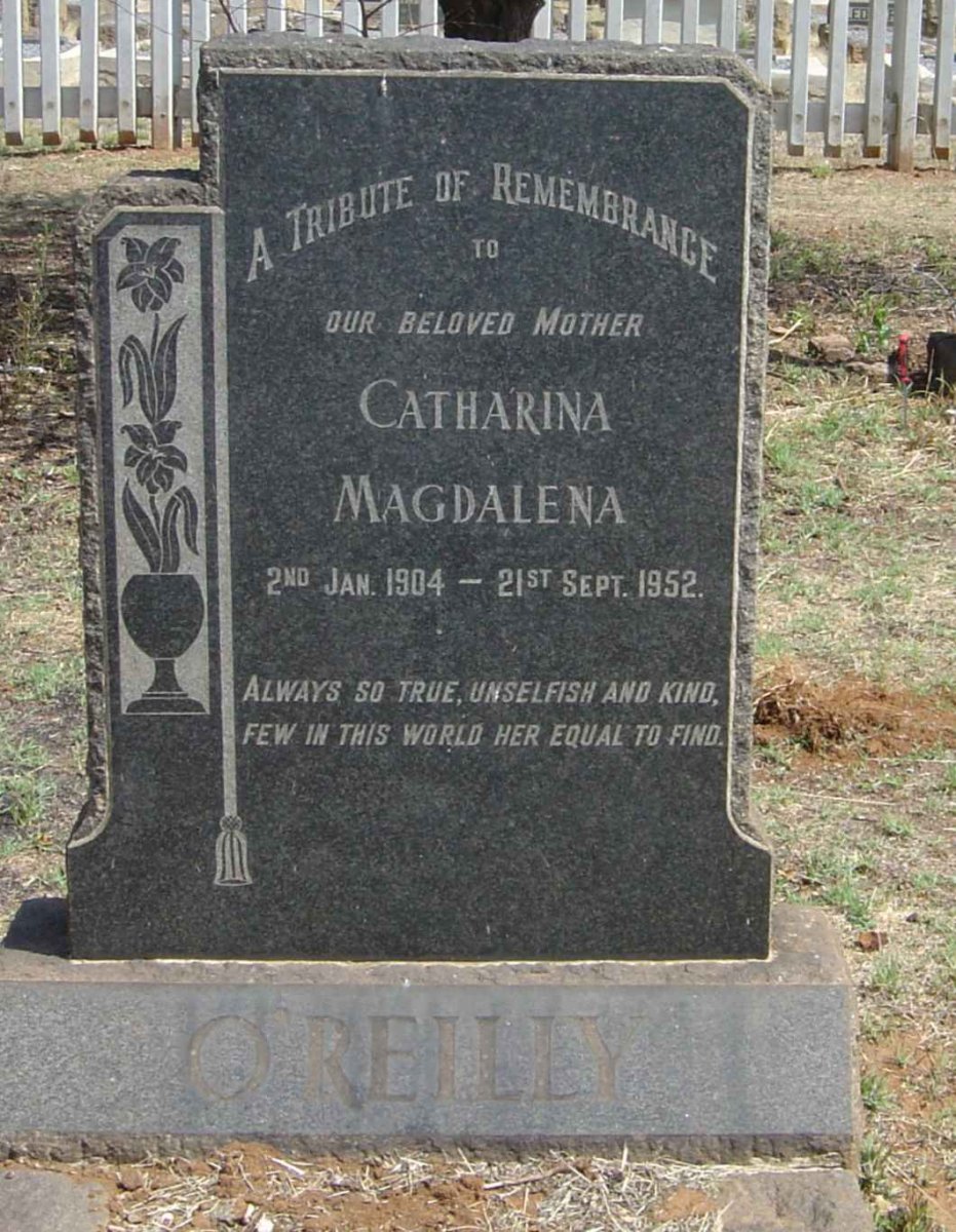 O'REILLY Catharina Magdalena 1904-1952