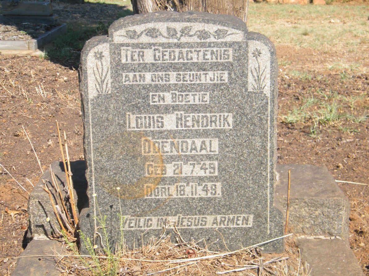 ODENDAAL Louis Hendrik 1949-1949