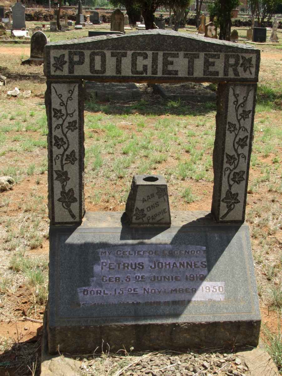 POTGIETER Petrus Johannes1912-1950