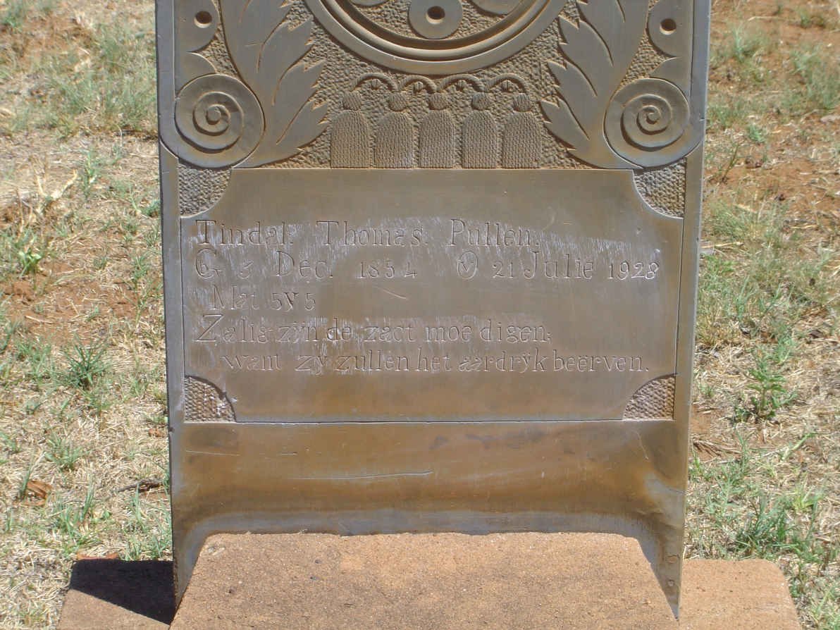 PULLEN Tindal Thomas 1854-1928