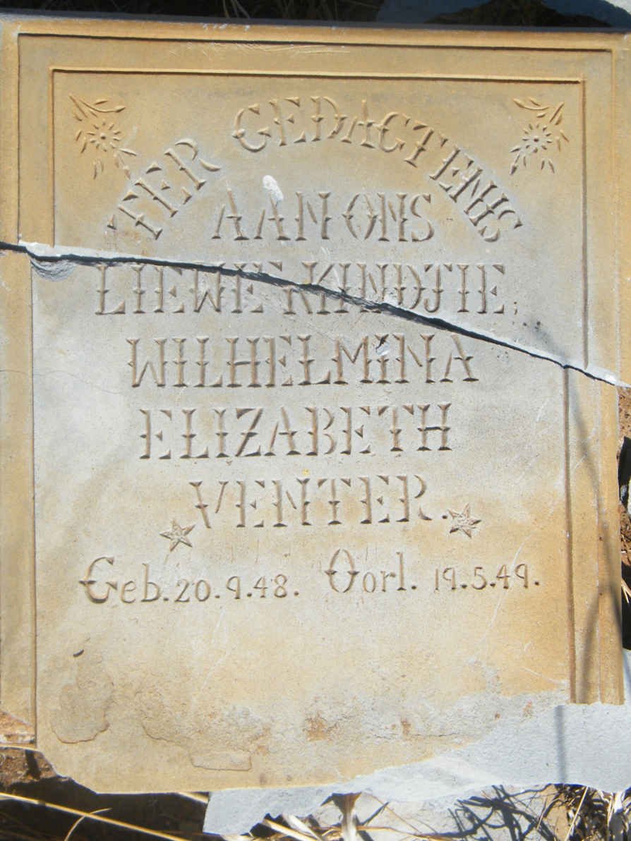 VENTER Wilhelmina Elizabeth 1948-1949