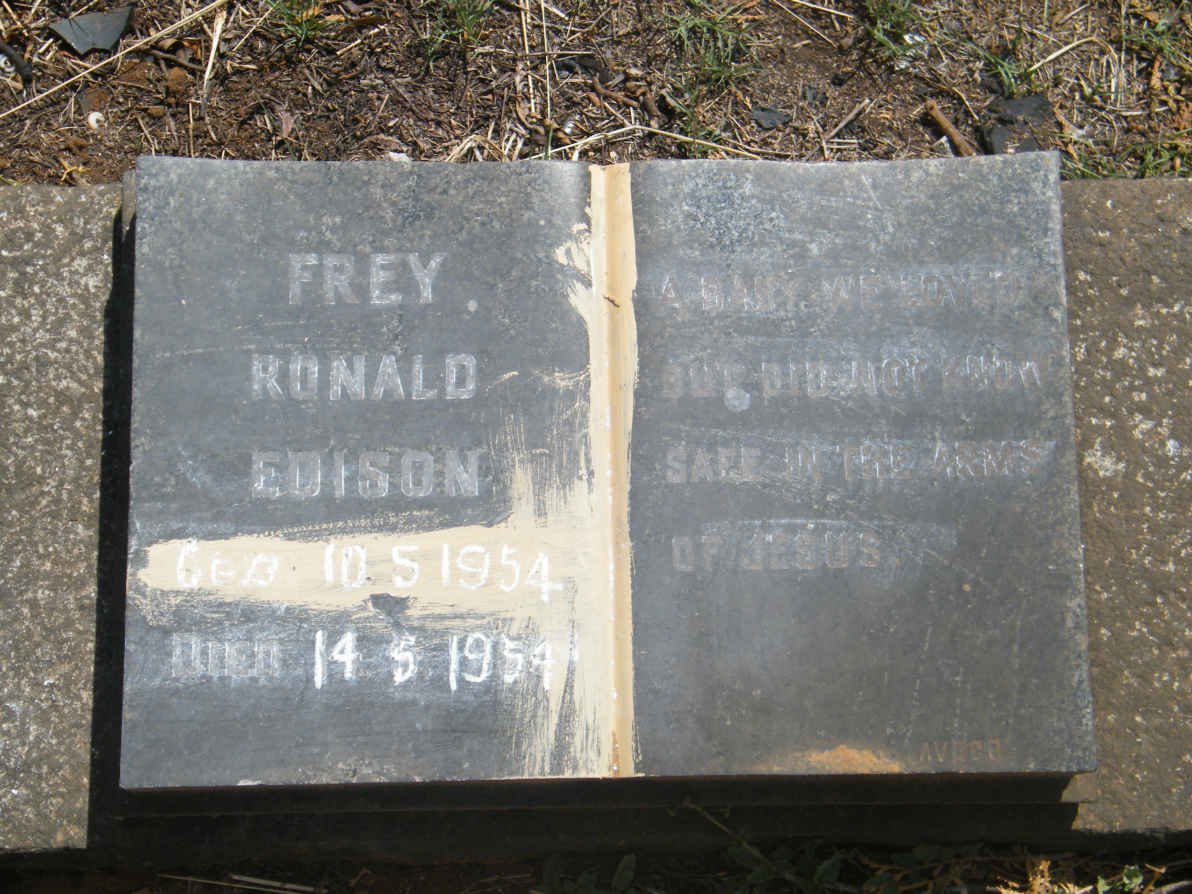 FREY Ronald Edison 1954-1954