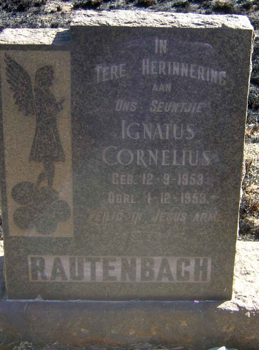 RAUTENBACH Ignatus Cornelius 1953-1953