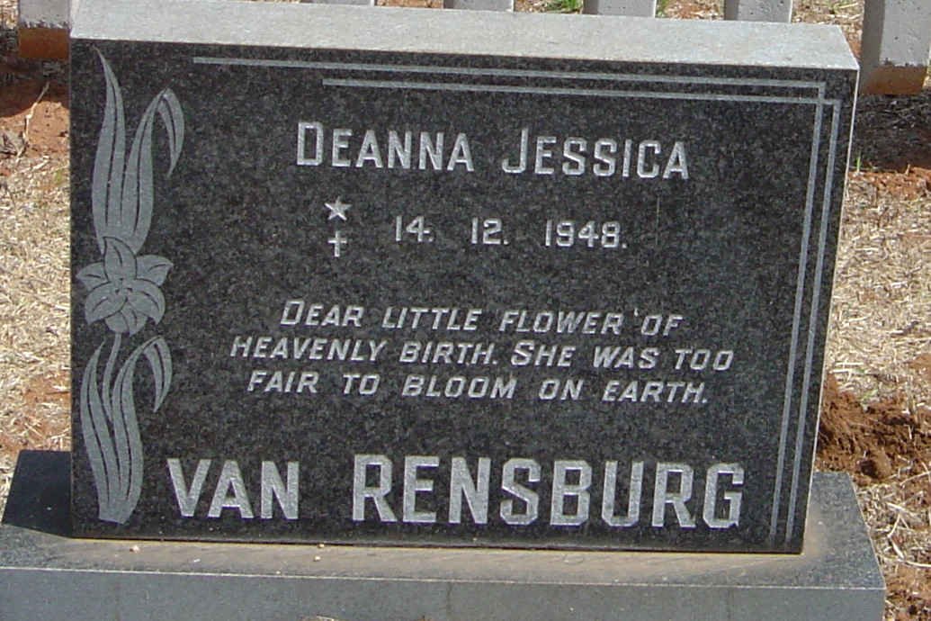 RENSBURG Deanna Jessica, van 1948-1948